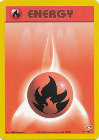 Fire Energy (107/111) [Neo Genesis Unlimited] | Good Games Modbury