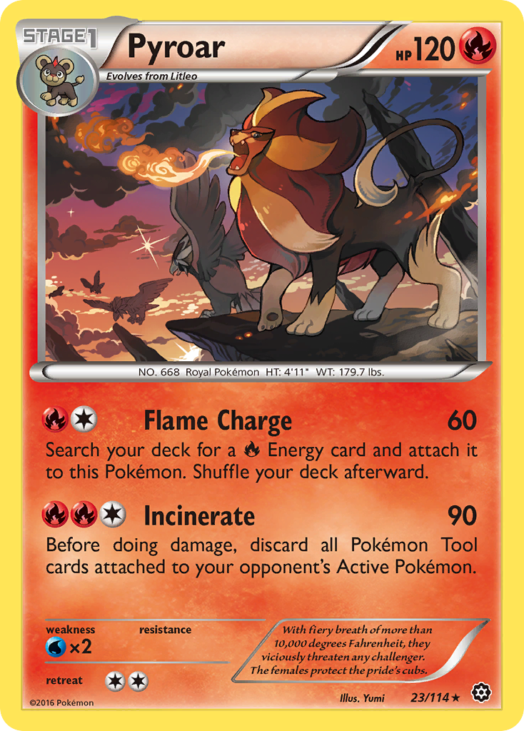 Pyroar (23/114) [XY: Steam Siege] | Good Games Modbury