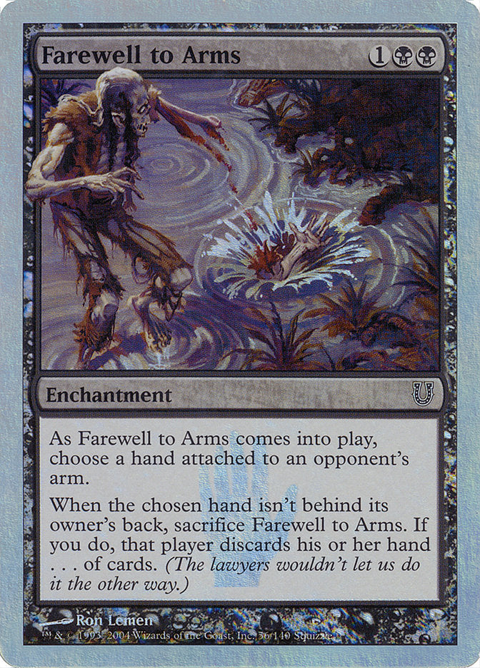 Farewell to Arms (Alternate Foil) [Unhinged] | Good Games Modbury