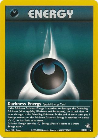 Darkness Energy (104/111) [Neo Genesis Unlimited] | Good Games Modbury