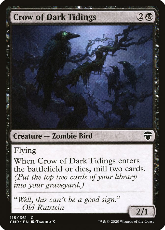 Crow of Dark Tidings [Commander Legends] | Good Games Modbury