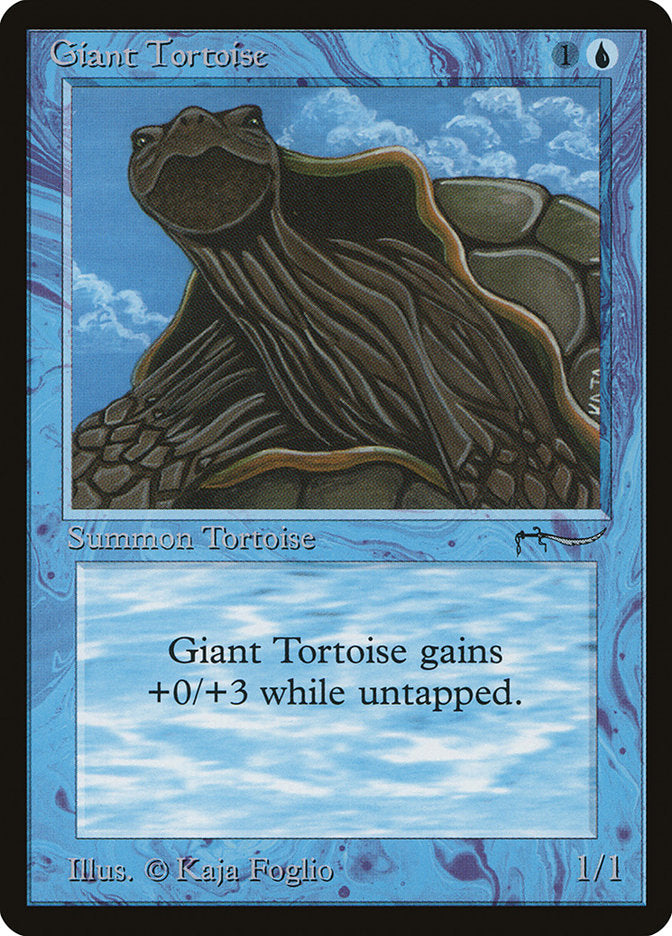 Giant Tortoise (Dark Mana Cost) [Arabian Nights] | Good Games Modbury