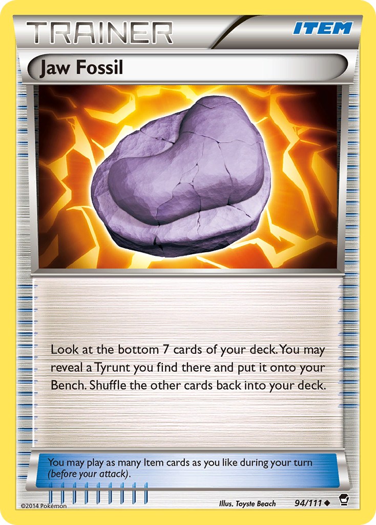 Jaw Fossil (94/111) [XY: Furious Fists] | Good Games Modbury