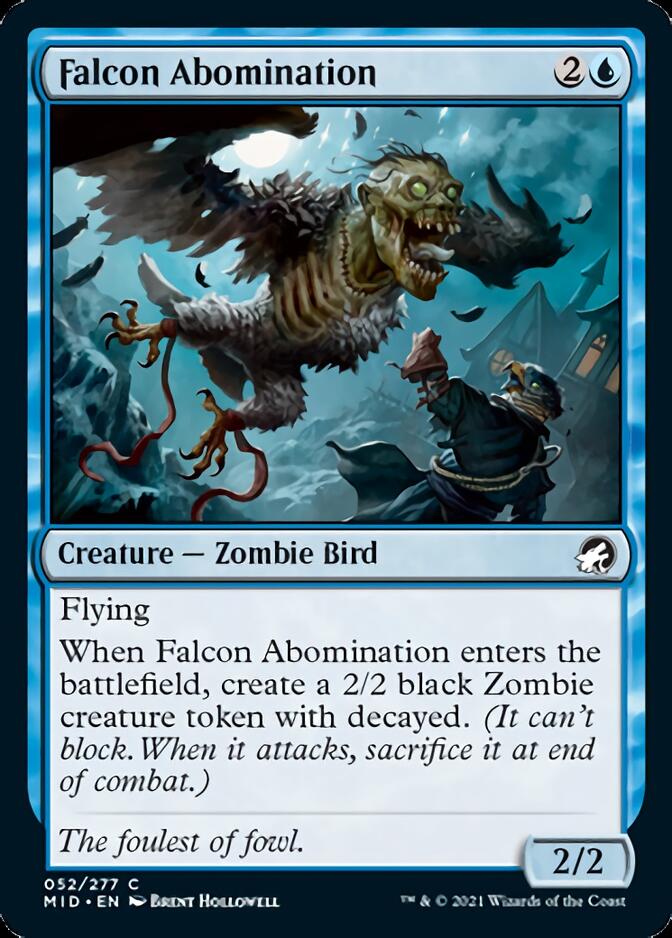 Falcon Abomination [Innistrad: Midnight Hunt] | Good Games Modbury