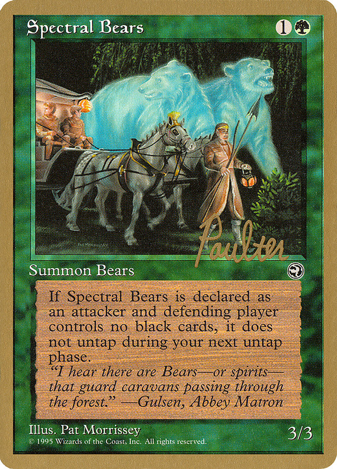 Spectral Bears (Preston Poulter) [Pro Tour Collector Set] | Good Games Modbury