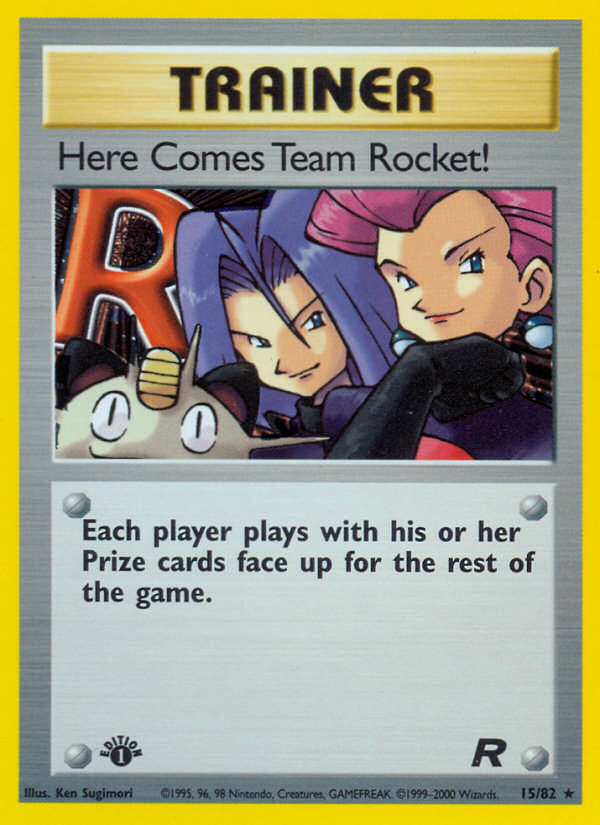 Here Comes Team Rocket! (15/82) [Team Rocket 1st Edition] | Good Games Modbury