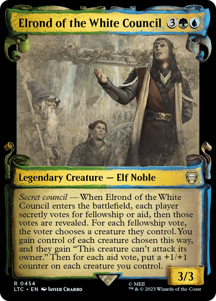 Elrond of the White Council [The Lord of the Rings: Tales of Middle-Earth Commander Showcase Scrolls] | Good Games Modbury