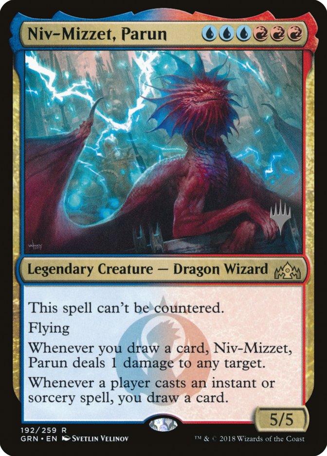 Niv-Mizzet, Parun (Promo Pack) [Guilds of Ravnica Promos] | Good Games Modbury