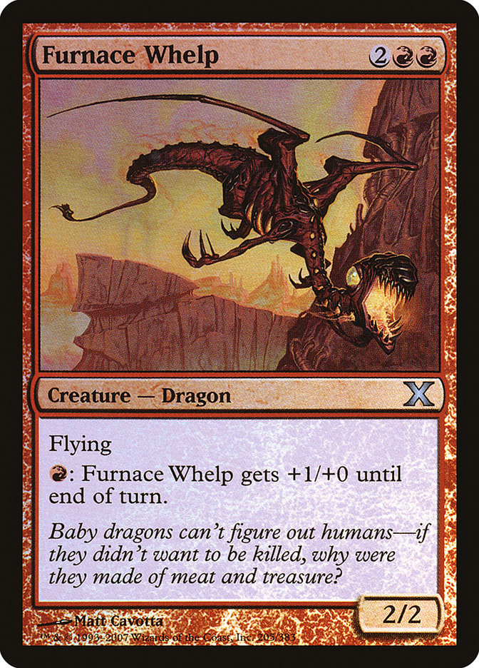 Furnace Whelp (Premium Foil) [Tenth Edition] | Good Games Modbury