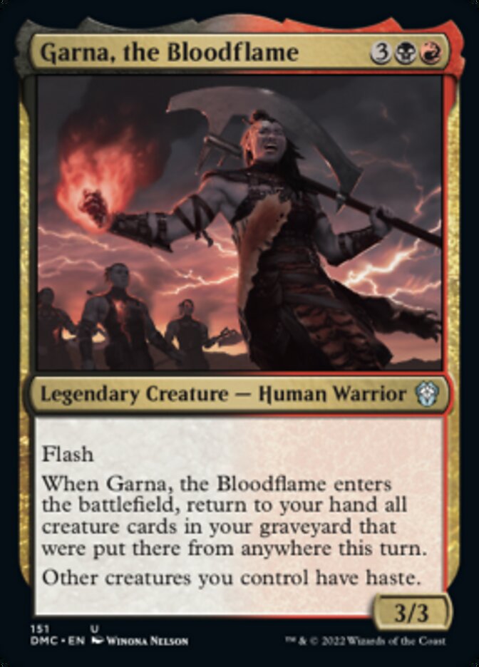 Garna, the Bloodflame [Dominaria United Commander] | Good Games Modbury