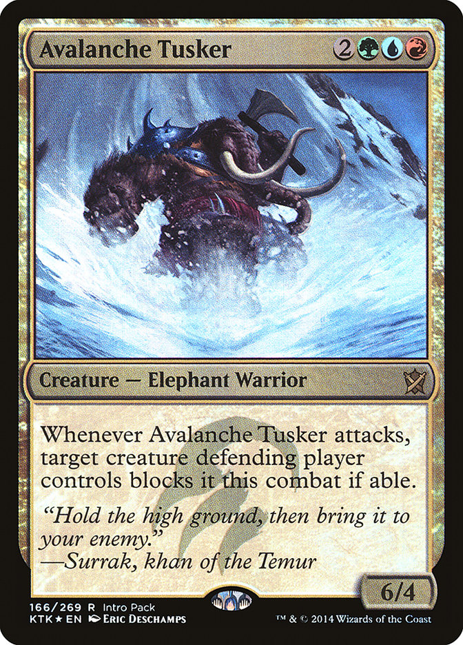 Avalanche Tusker (Intro Pack) [Khans of Tarkir Promos] | Good Games Modbury