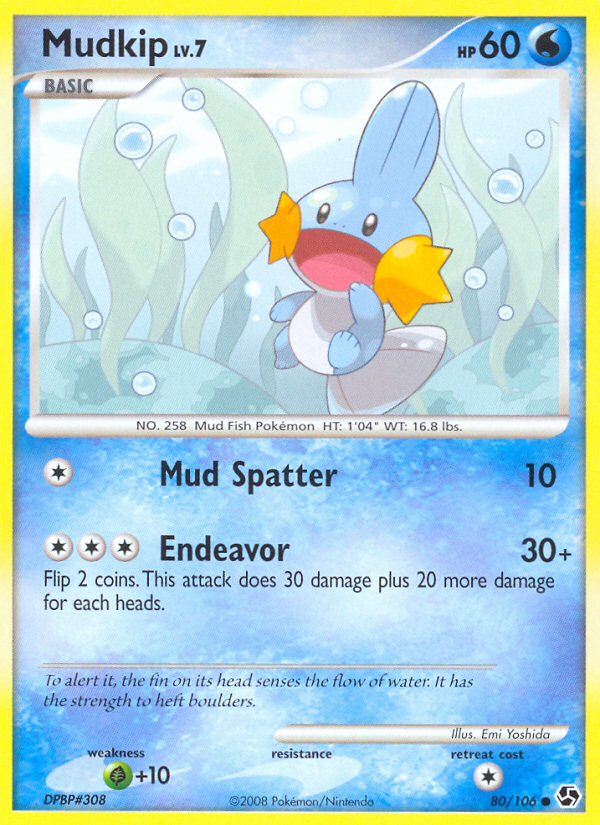 Mudkip (80/106) [Diamond & Pearl: Great Encounters] | Good Games Modbury