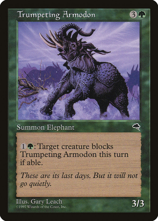 Trumpeting Armodon [Tempest] | Good Games Modbury