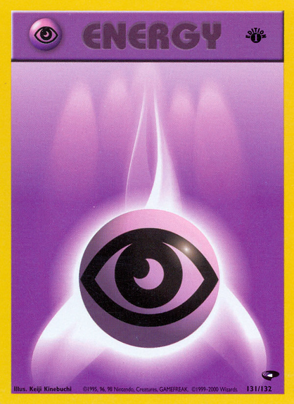 Psychic Energy (131/132) [Gym Challenge 1st Edition] | Good Games Modbury