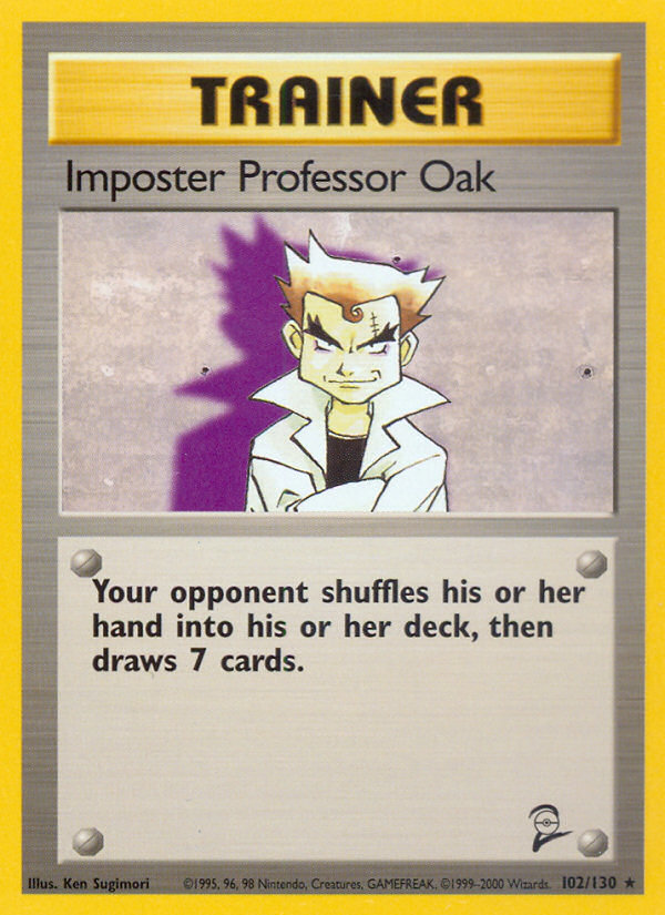 Imposter Professor Oak (102/130) [Base Set 2] | Good Games Modbury