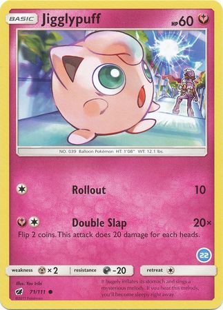 Jigglypuff (71/111) (Deck Exclusive #22) [Sun & Moon: Trainer Kit - Alolan Ninetales] | Good Games Modbury