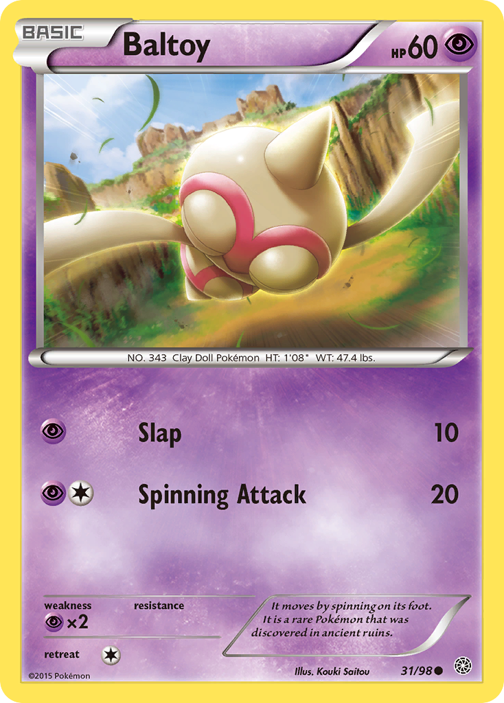 Baltoy (31/98) [XY: Ancient Origins] | Good Games Modbury