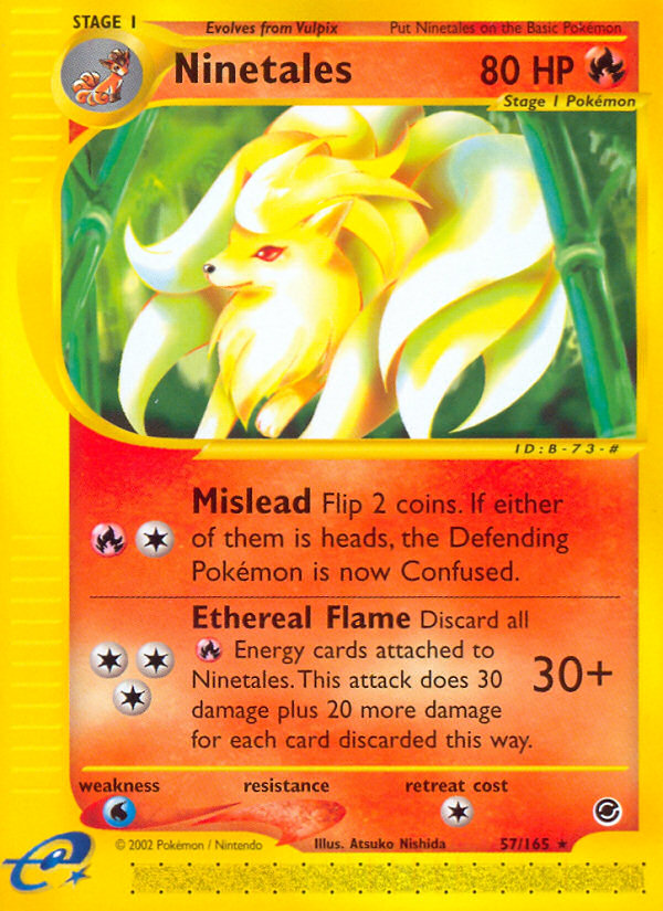 Ninetales (57/165) [Expedition: Base Set] | Good Games Modbury