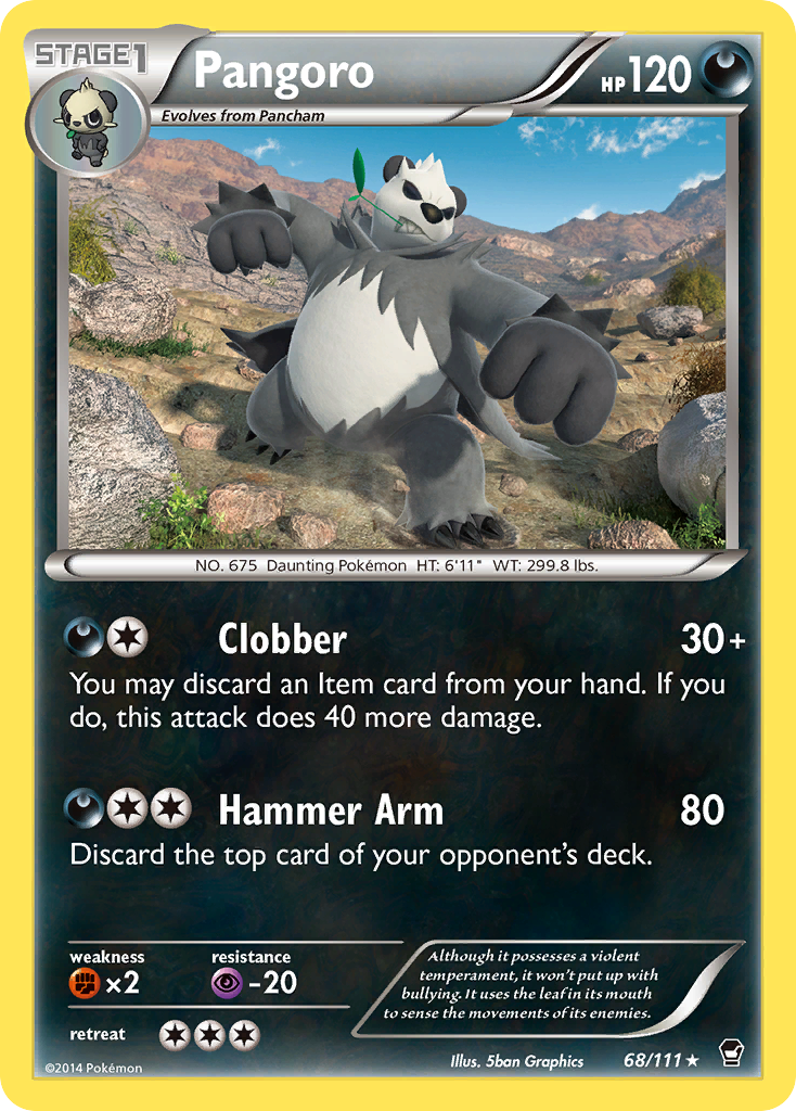 Pangoro (68/111) [XY: Furious Fists] | Good Games Modbury