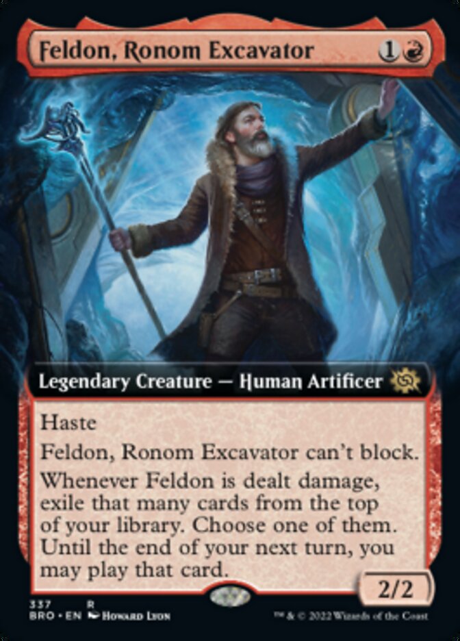 Feldon, Ronom Excavator (Extended Art) [The Brothers' War] | Good Games Modbury