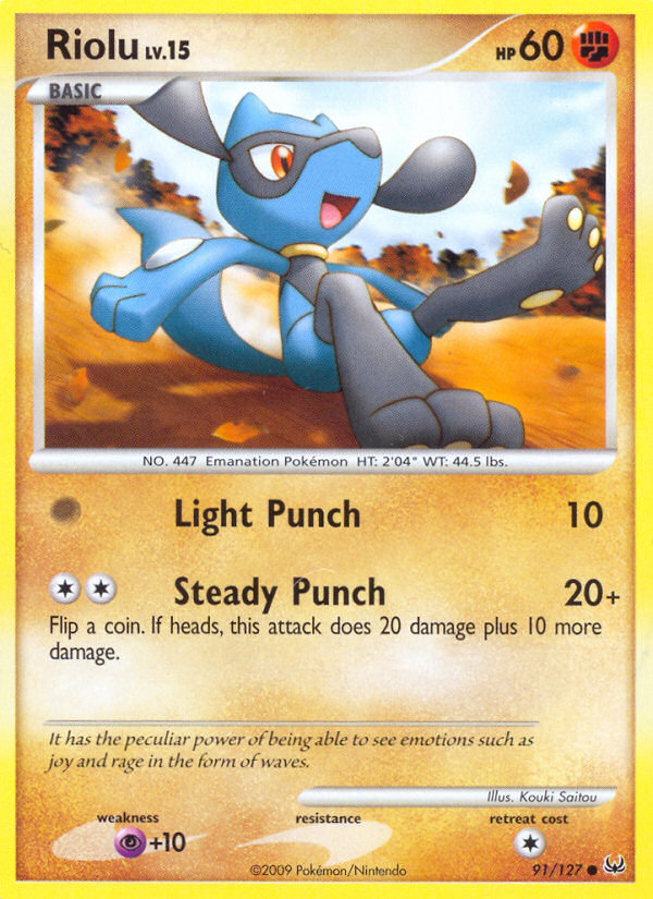 Riolu (91/127) [Platinum: Base Set] | Good Games Modbury