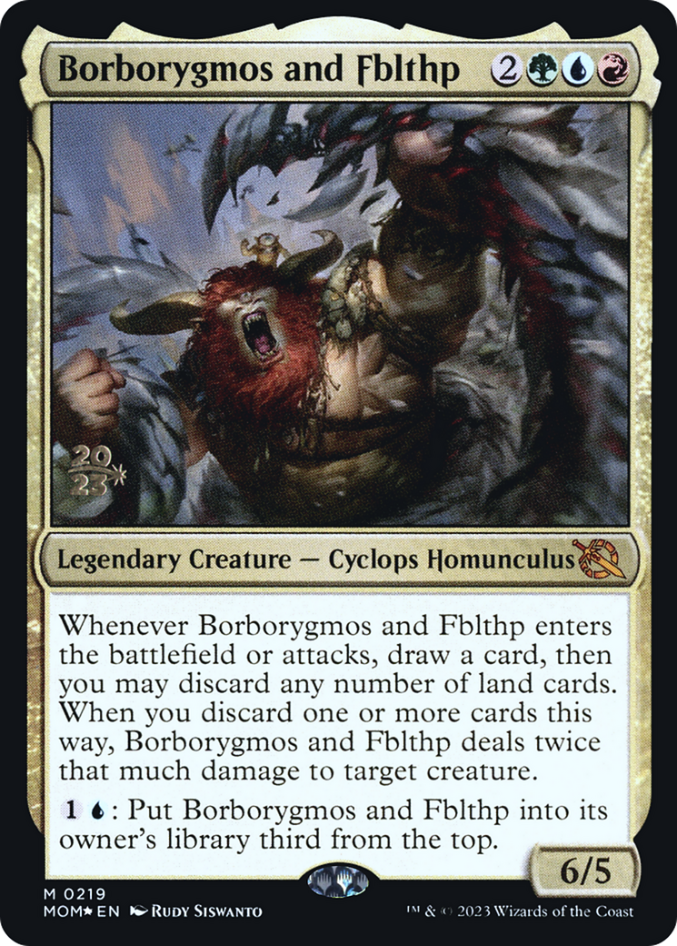 Borborygmos and Fblthp [March of the Machine Prerelease Promos] | Good Games Modbury