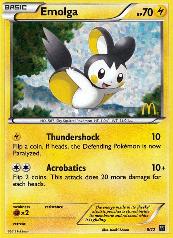 Emolga (6/12) [McDonald's Promos: 2012 Collection] | Good Games Modbury