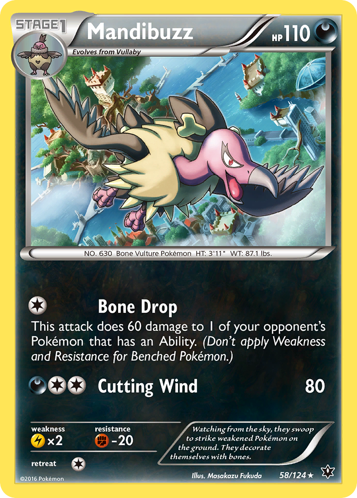 Mandibuzz (58/124) [XY: Fates Collide] | Good Games Modbury