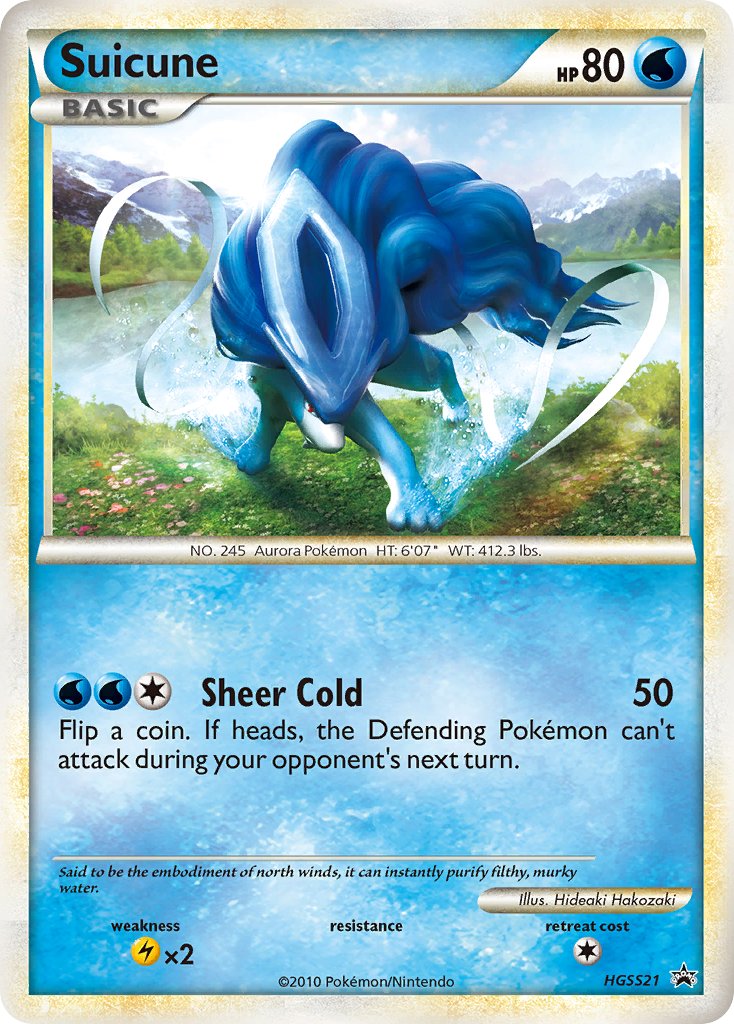 Suicune (HGSS21) [HeartGold & SoulSilver: Black Star Promos] | Good Games Modbury