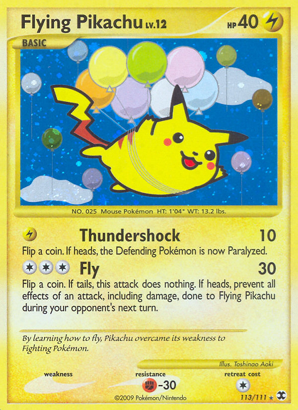 Flying Pikachu (113/111) [Platinum: Rising Rivals] | Good Games Modbury