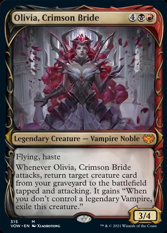 Olivia, Crimson Bride (Showcase Fang Frame) [Innistrad: Crimson Vow] | Good Games Modbury