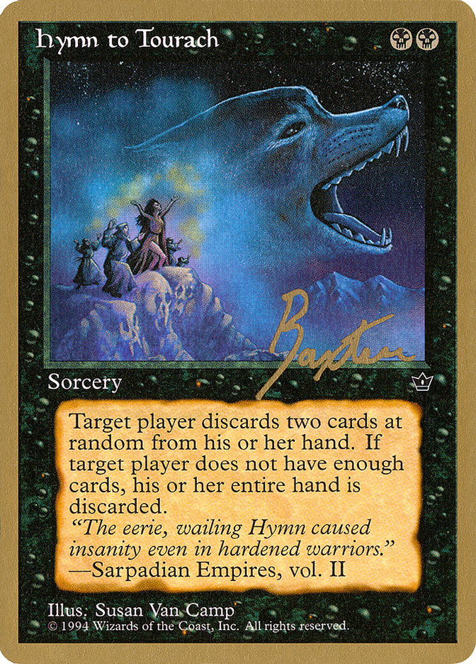 Hymn to Tourach (Wolf) (George Baxter) [Pro Tour Collector Set] | Good Games Modbury