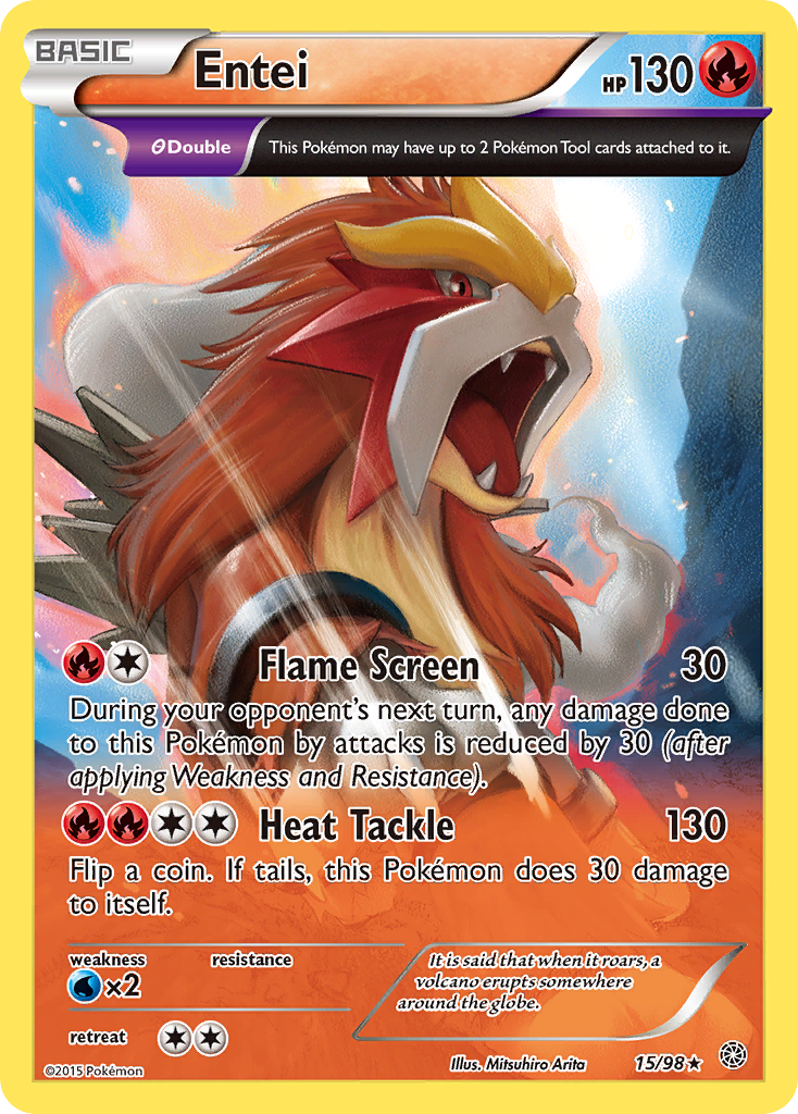 Entei (15/98) [XY: Ancient Origins] | Good Games Modbury