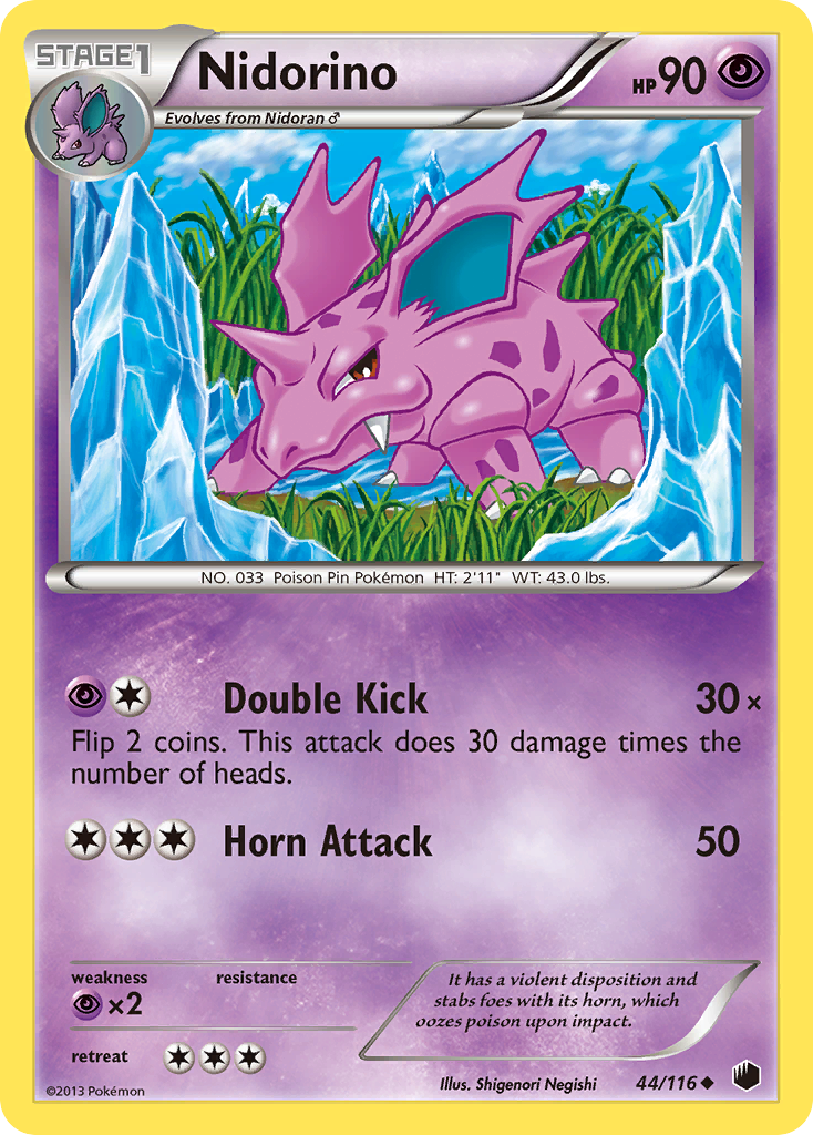 Nidorino (44/116) [Black & White: Plasma Freeze] | Good Games Modbury