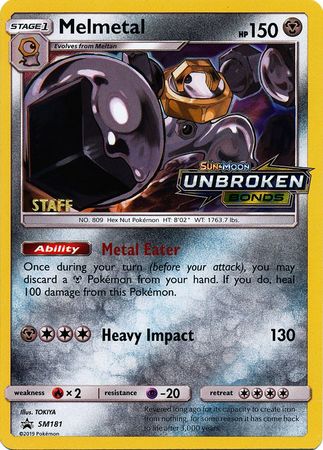 Melmetal (SM181) (Staff Prerelease Promo) [Sun & Moon: Black Star Promos] | Good Games Modbury