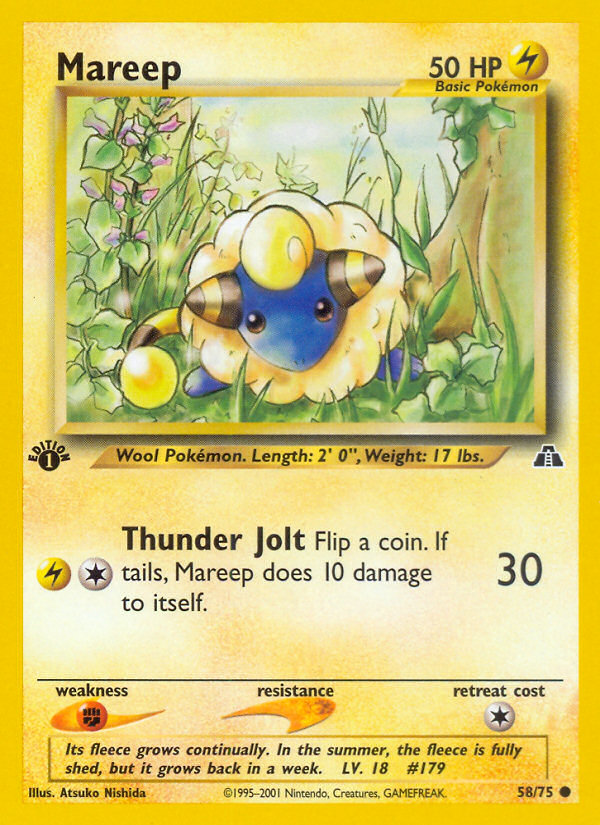 Mareep (58/75) [Neo Discovery 1st Edition] | Good Games Modbury