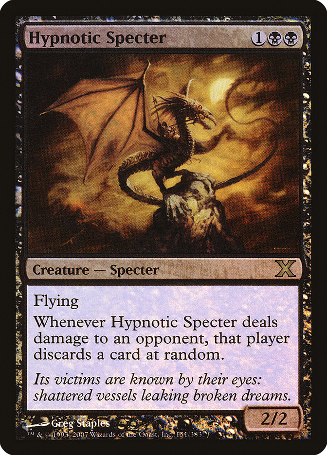 Hypnotic Specter (Premium Foil) [Tenth Edition] | Good Games Modbury