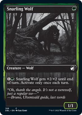 Snarling Wolf (199) [Innistrad: Double Feature] | Good Games Modbury