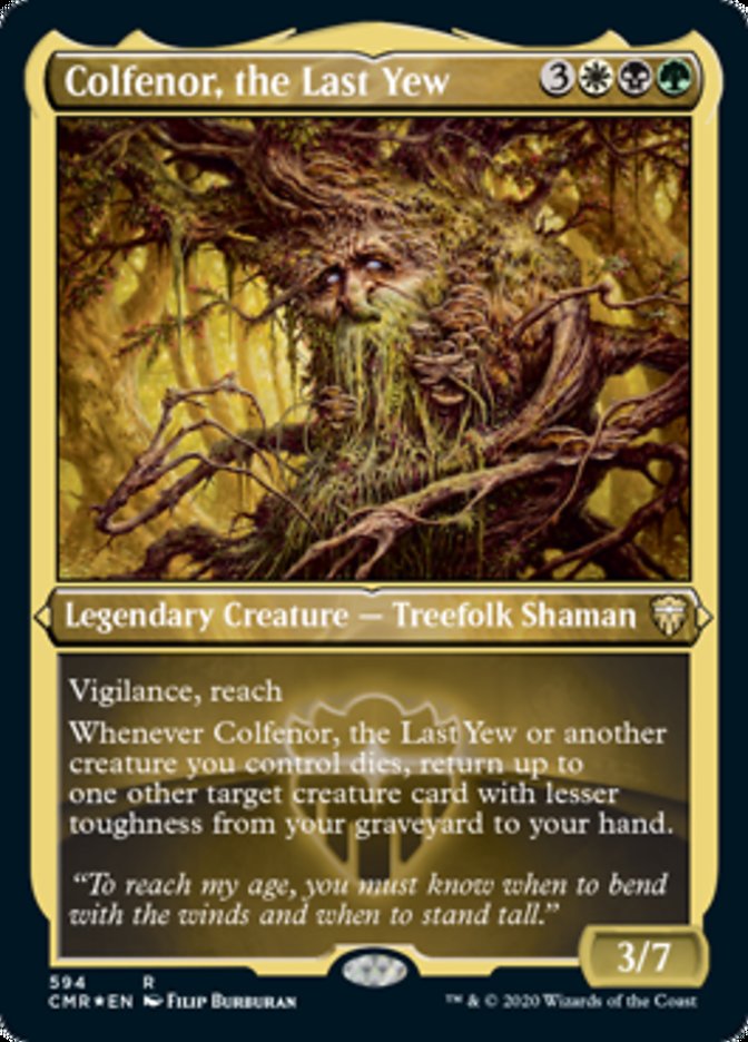 Colfenor, the Last Yew (Etched) [Commander Legends] | Good Games Modbury