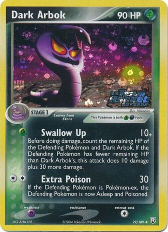 Dark Arbok (29/109) (Stamped) [EX: Team Rocket Returns] | Good Games Modbury