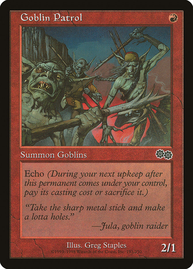 Goblin Patrol [Urza's Saga] | Good Games Modbury