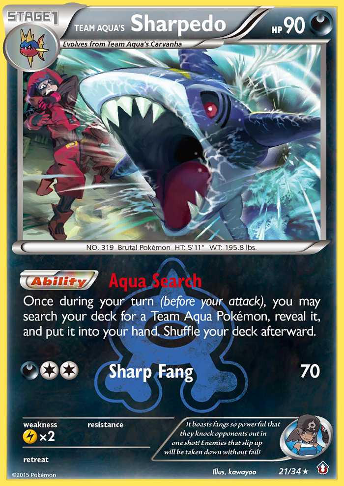 Team Aqua's Sharpedo (21/34) [XY: Double Crisis] | Good Games Modbury