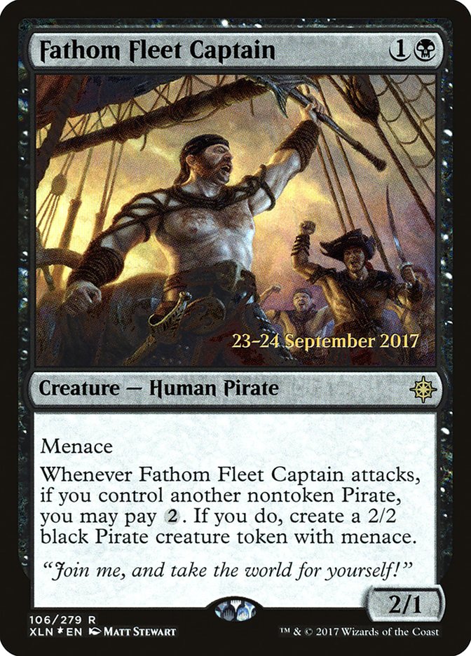 Fathom Fleet Captain [Ixalan Prerelease Promos] | Good Games Modbury