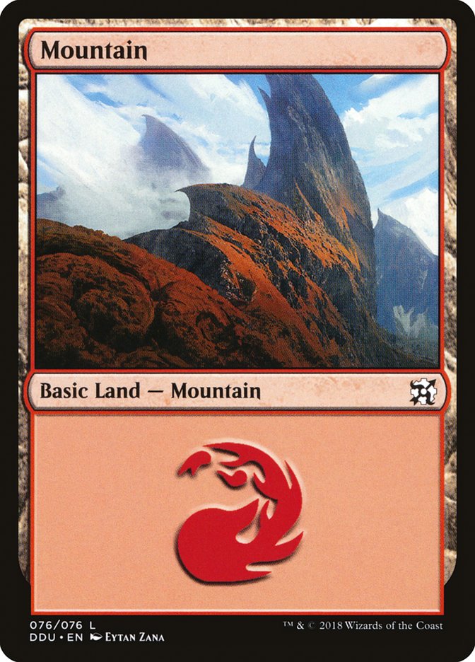 Mountain (76) [Duel Decks: Elves vs. Inventors] | Good Games Modbury