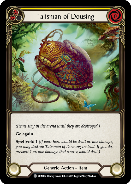 Talisman of Dousing [MON302-RF] (Monarch)  1st Edition Rainbow Foil | Good Games Modbury