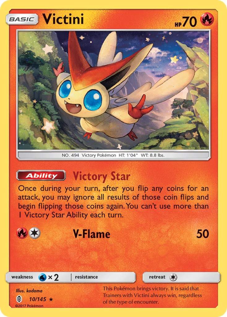 Victini (10/145) [Sun & Moon: Guardians Rising] | Good Games Modbury