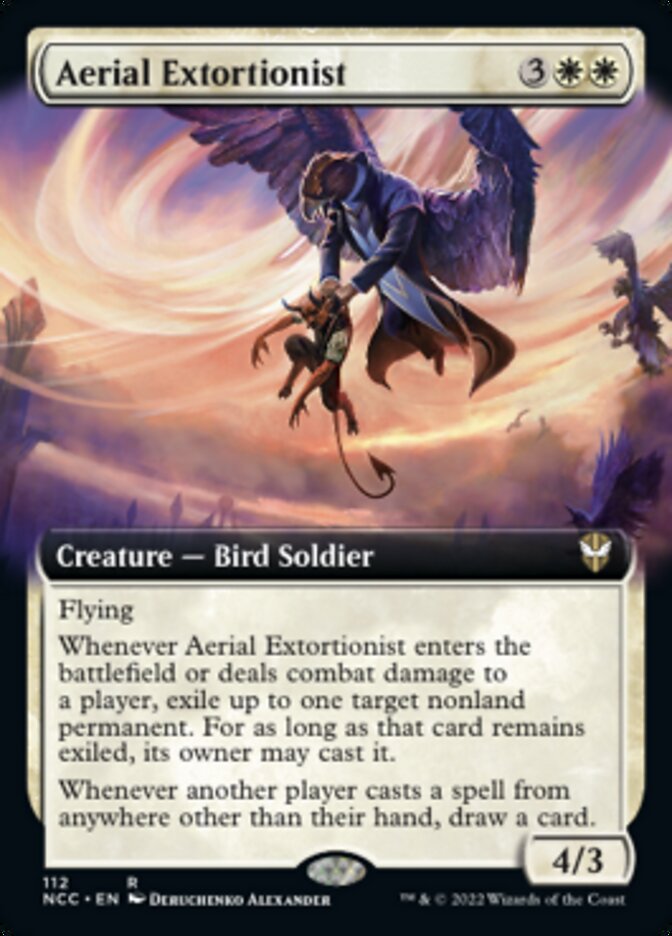 Aerial Extortionist (Extended Art) [Streets of New Capenna Commander] | Good Games Modbury