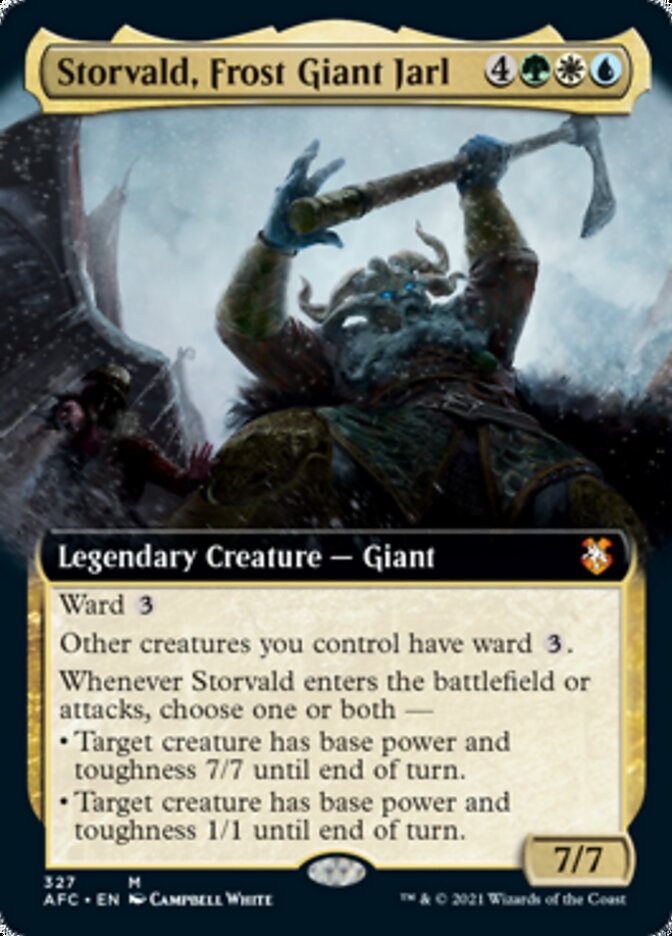 Storvald, Frost Giant Jarl (Extended Art) [Dungeons & Dragons: Adventures in the Forgotten Realms Commander] | Good Games Modbury