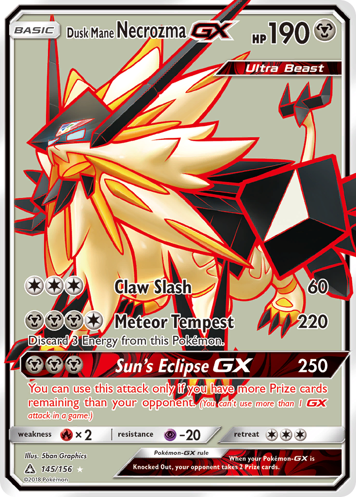 Dusk Mane Necrozma GX (145/156) [Sun & Moon: Ultra Prism] | Good Games Modbury