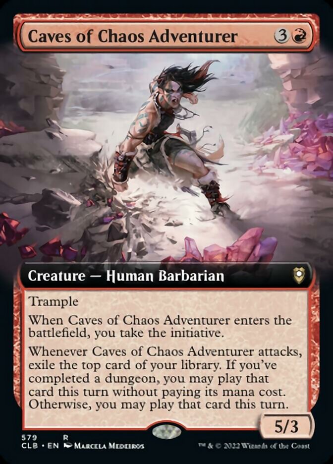 Caves of Chaos Adventurer (Extended Art) [Commander Legends: Battle for Baldur's Gate] | Good Games Modbury